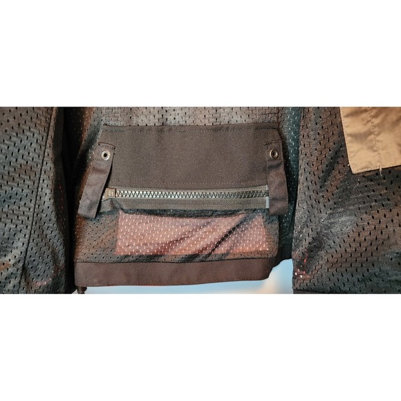 Olympia Moto Sports Mesh Motorcycle Jacket Orange 2XL Padded Cordura EXC - Picture 8 of 16